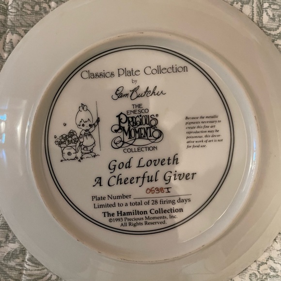 Plate, Collector Precious Moments plate - Picture 4 of 4